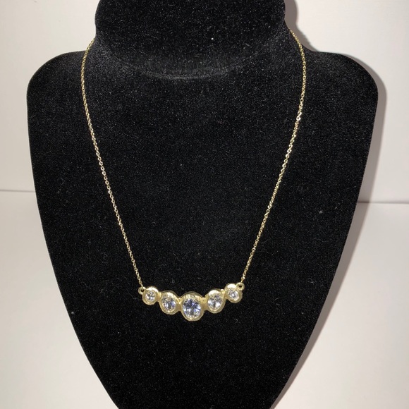 Rhinestone Necklace 16-18” - Picture 2 of 6